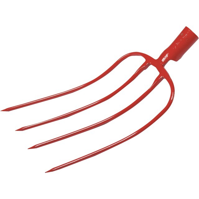 Fourche A Fumier A Douille 4 Dents 31CM sans Manche référence fournisseur 2424090